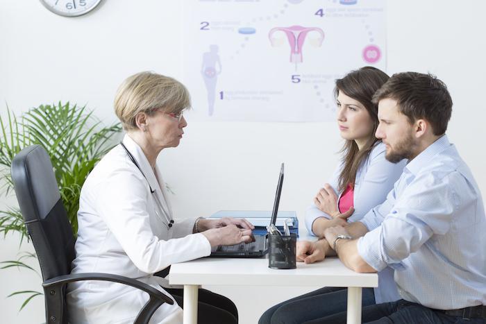 A couple speaks to a fertility specialist about the points to consider surrounding a low egg reserve