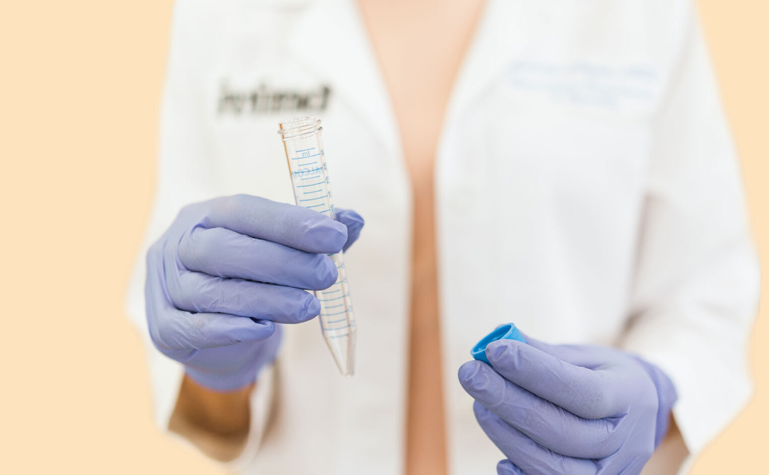 a nurse preparing for an ivf transfer